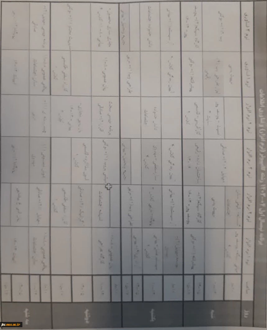 برنامه کلاسی