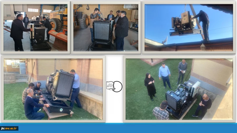 تحویل ژنراتور برق به آموزشکده 2